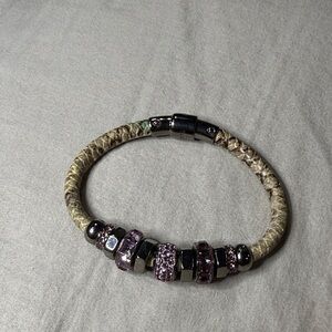 Henri Bendel Purple and Silver Bracelet